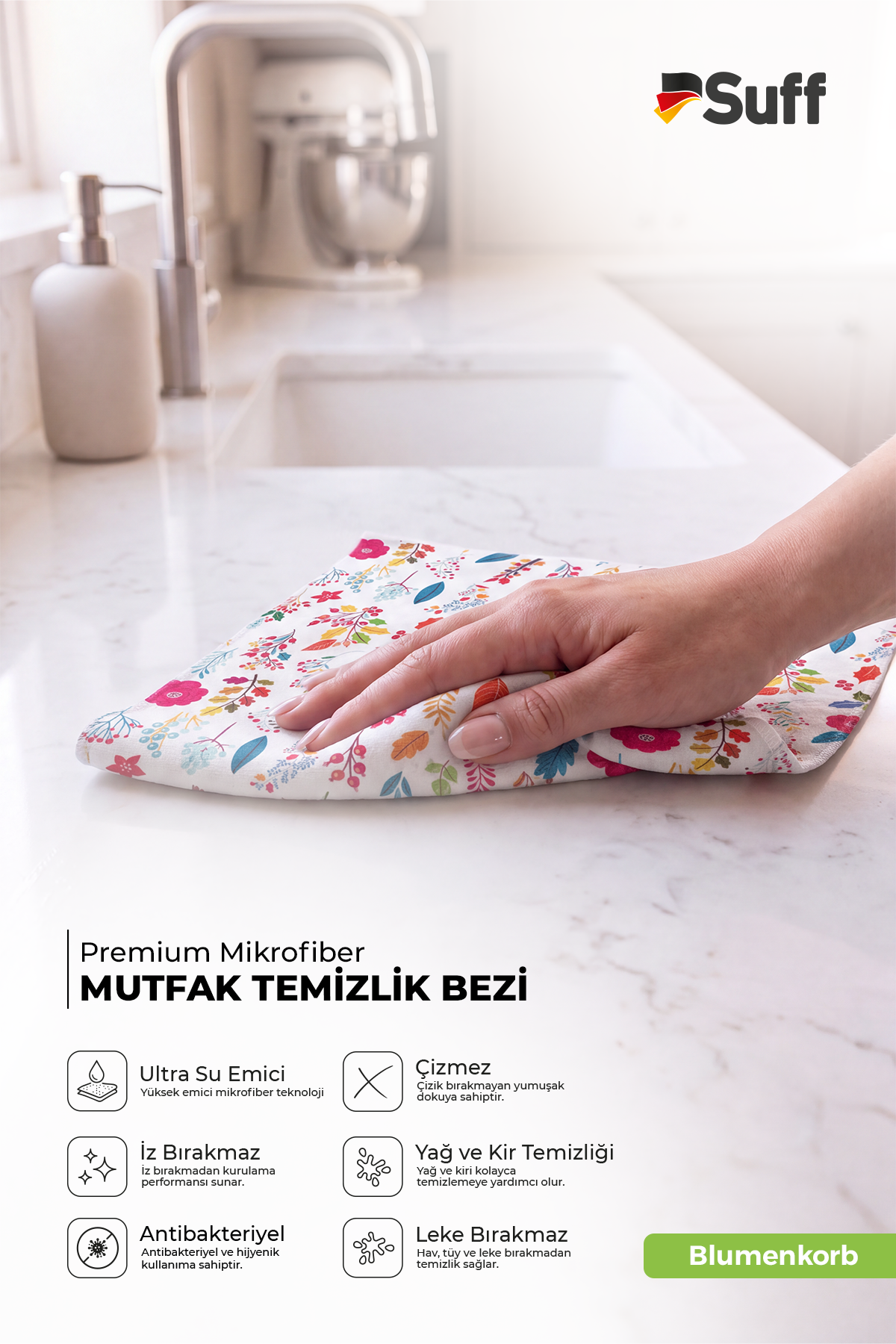 Suff Blumenkorb Mutfak Bezi  70x50 