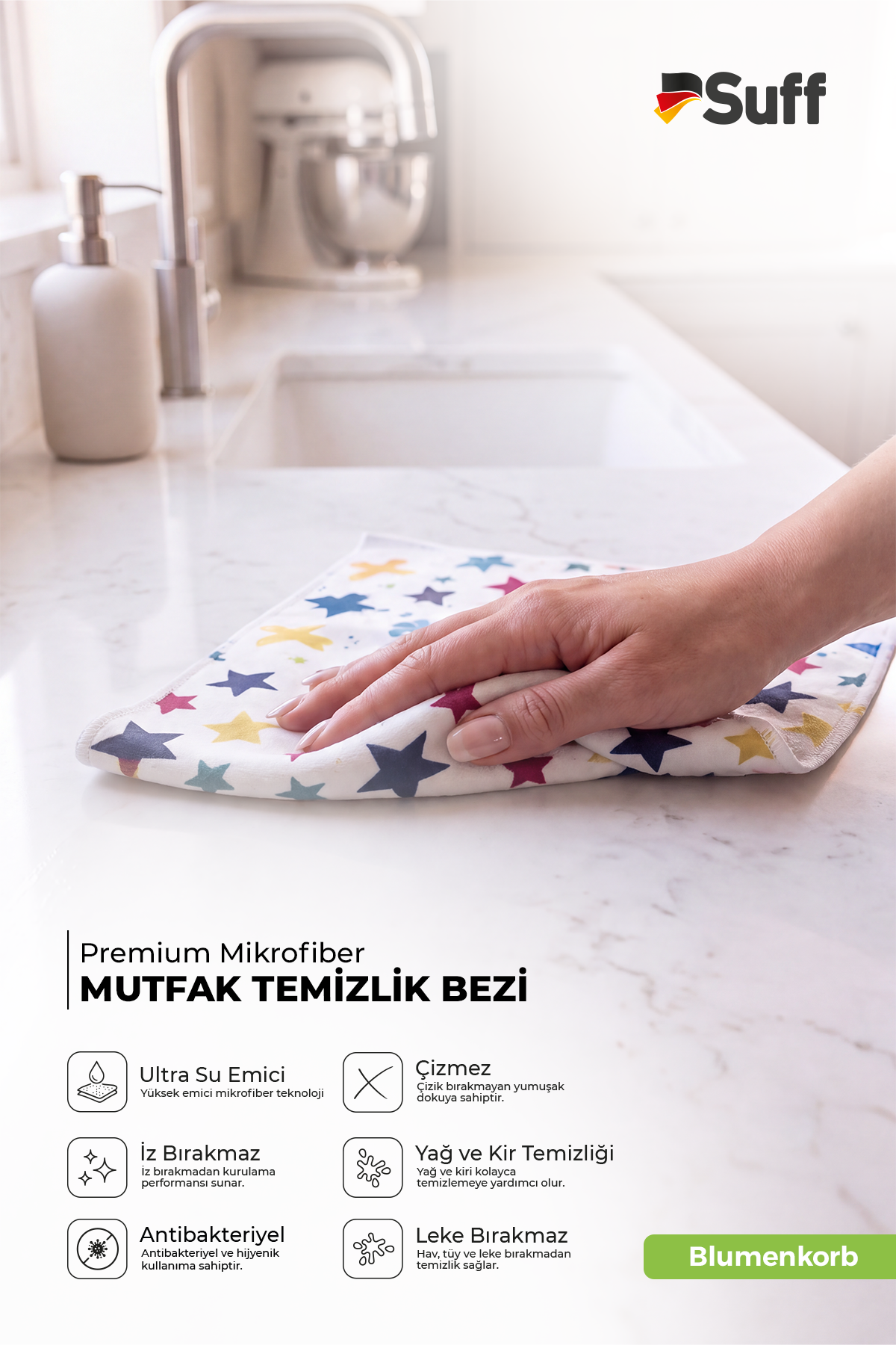 Suff Blumenkorb Mutfak Bezi  70x50 