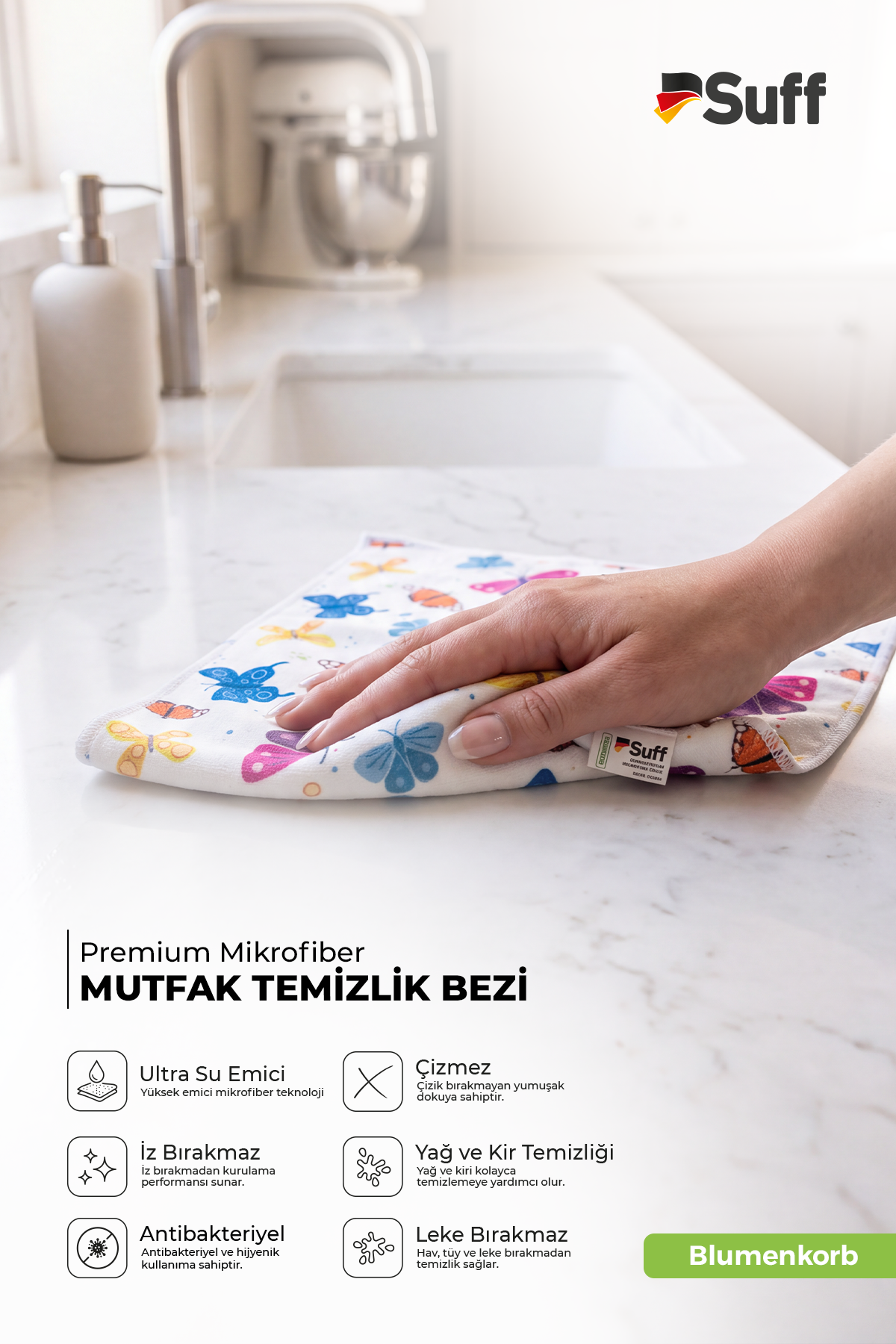 Suff Blumenkorb Mutfak Bezi  70x50 