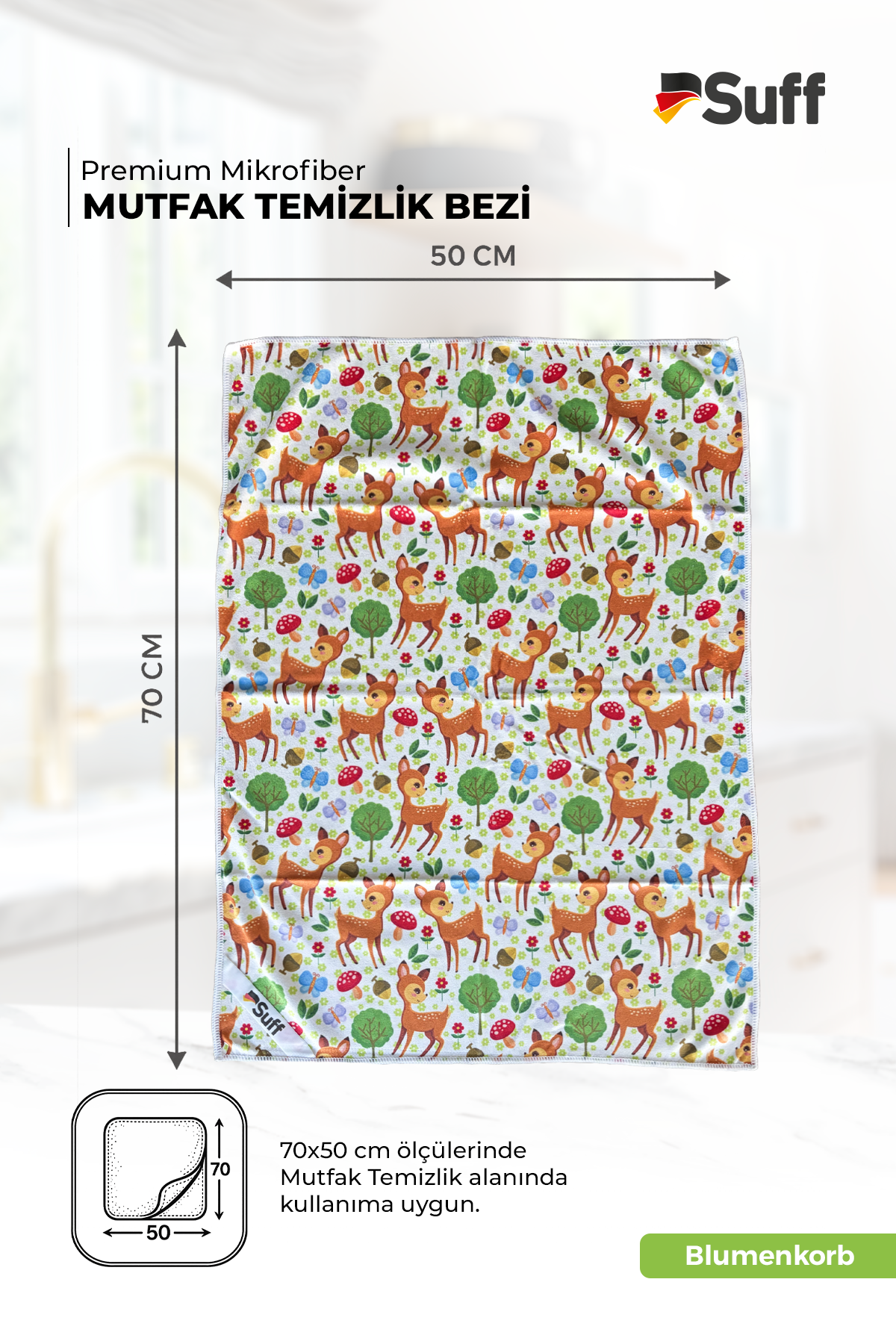 Suff Blumenkorb Mutfak Bezi  70x50 
