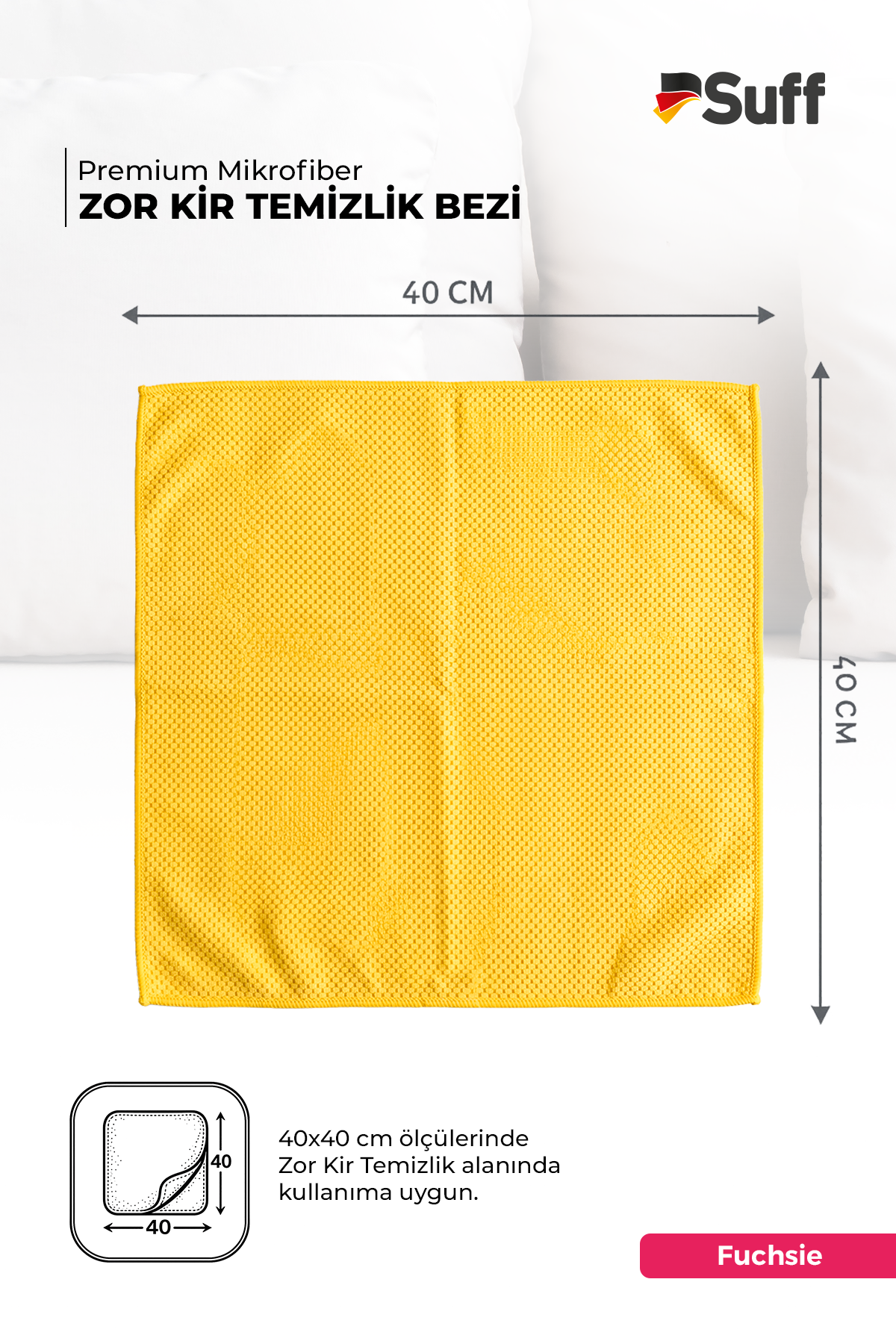 Suff Fuchsie Zor Kir Bezi 40x40