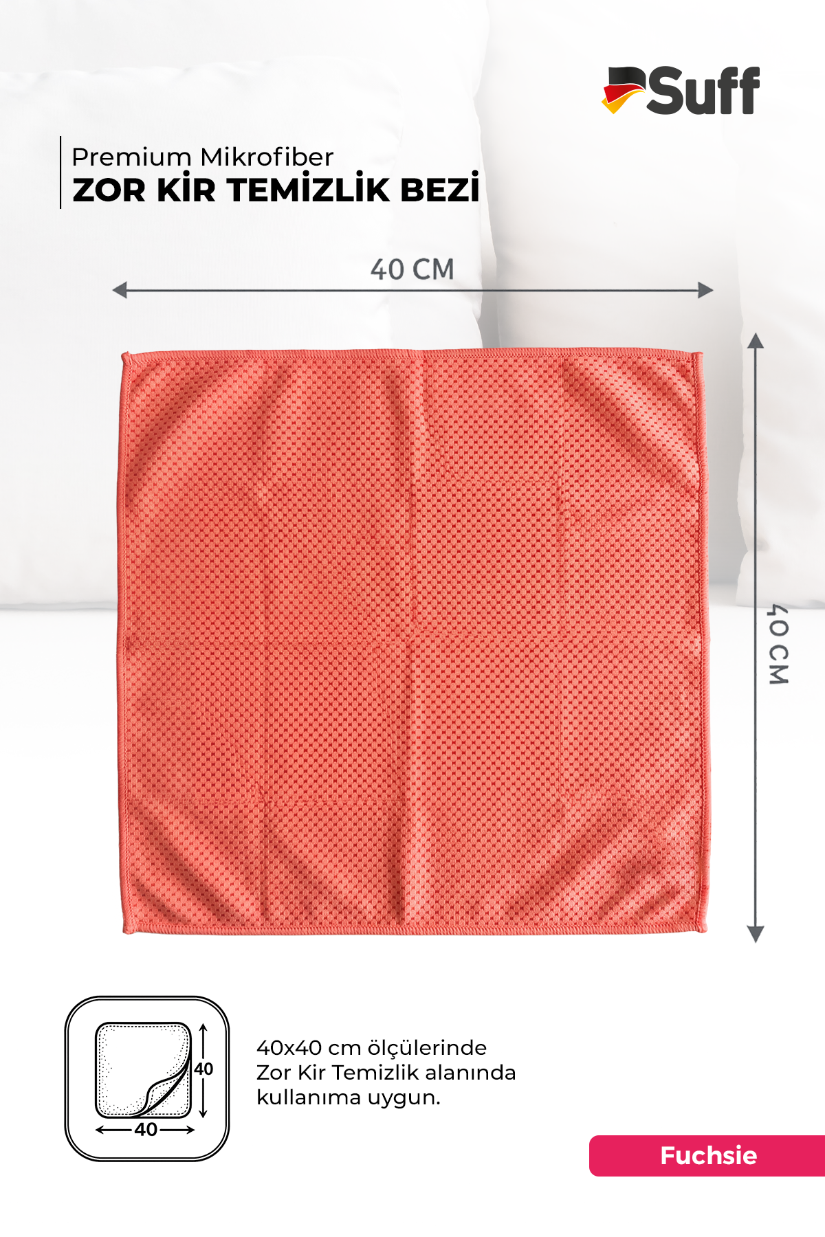 Suff Fuchsie Zor Kir Bezi 40x40