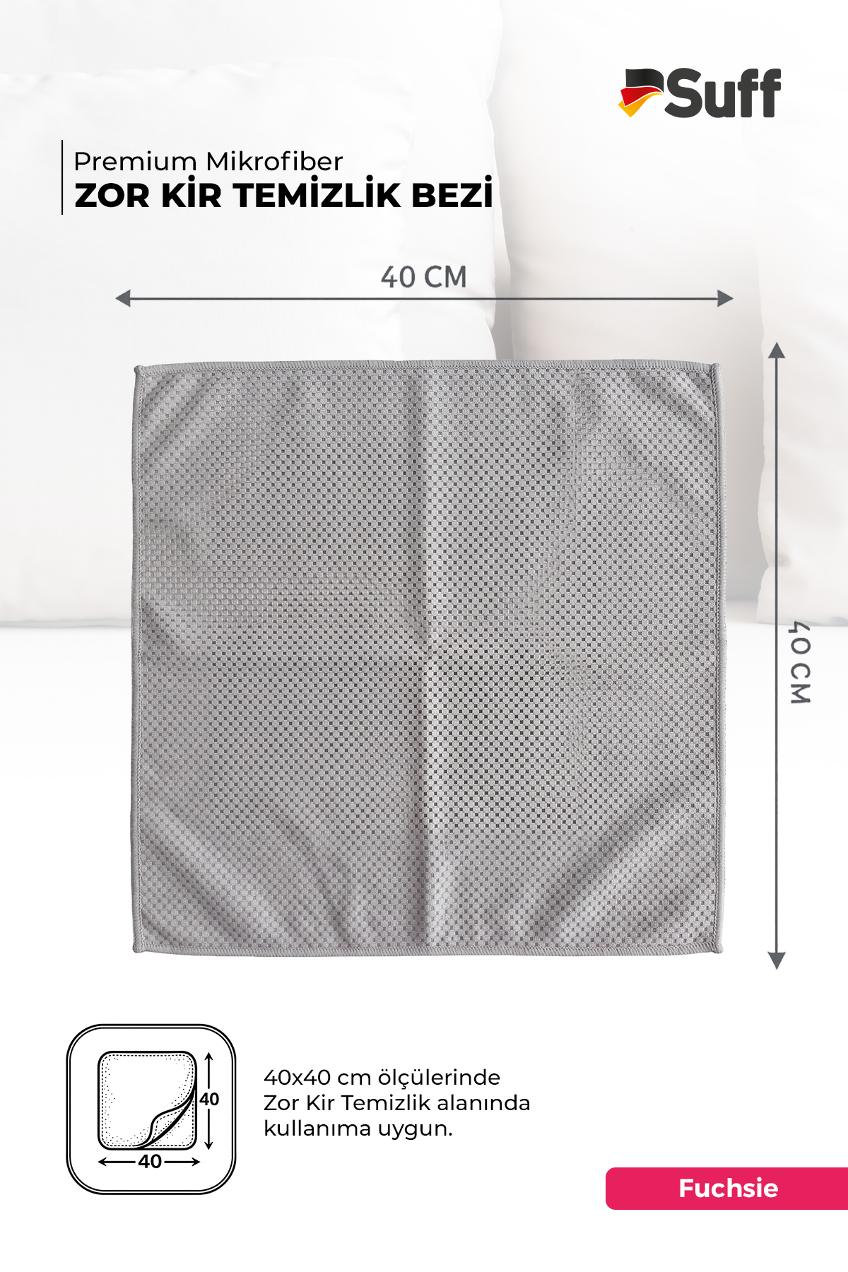 Suff Fuchsie Zor Kir Bezi 40x40