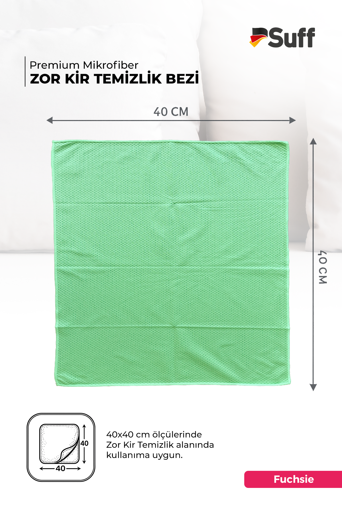 Suff Fuchsie Zor Kir Bezi 40x40