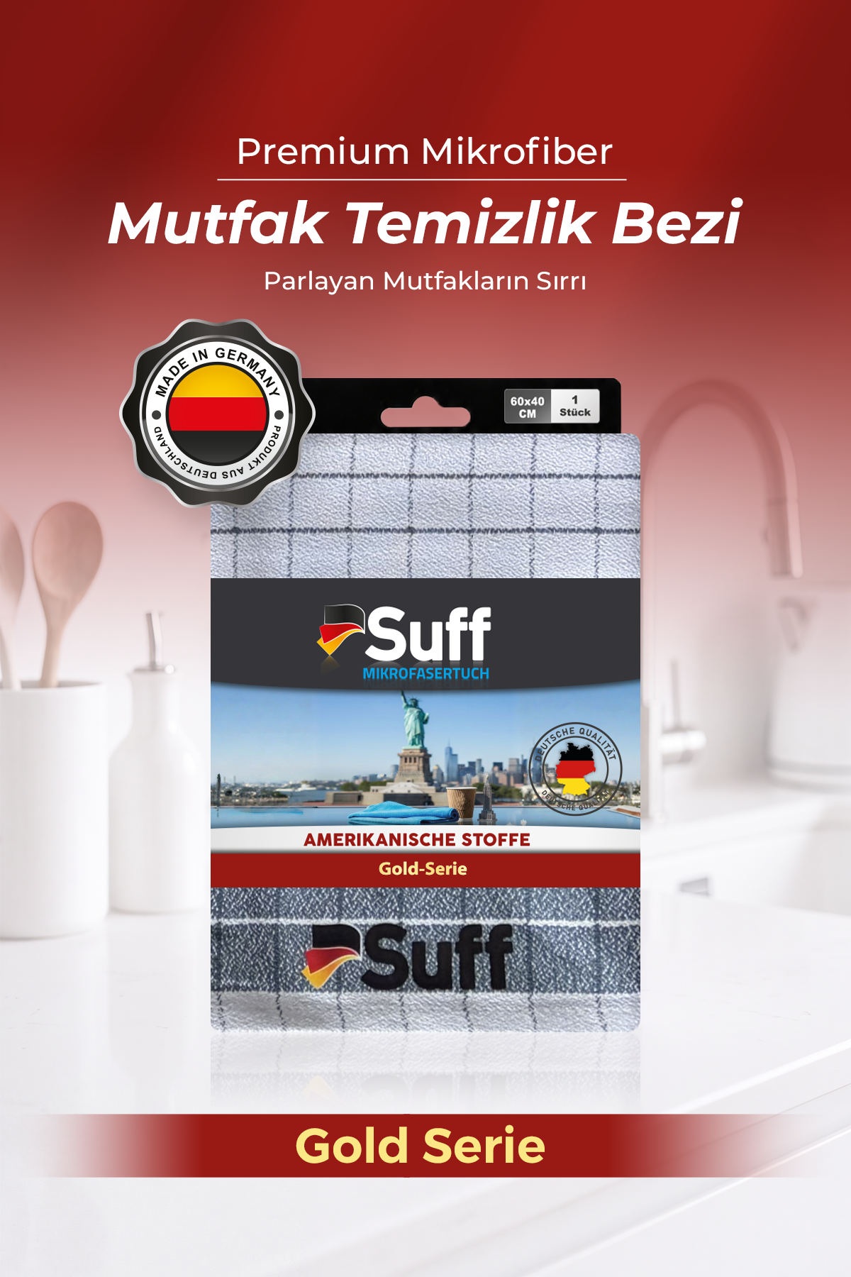 Suff Gold Mikrofiber Mutfak Bezi 60x40 cm