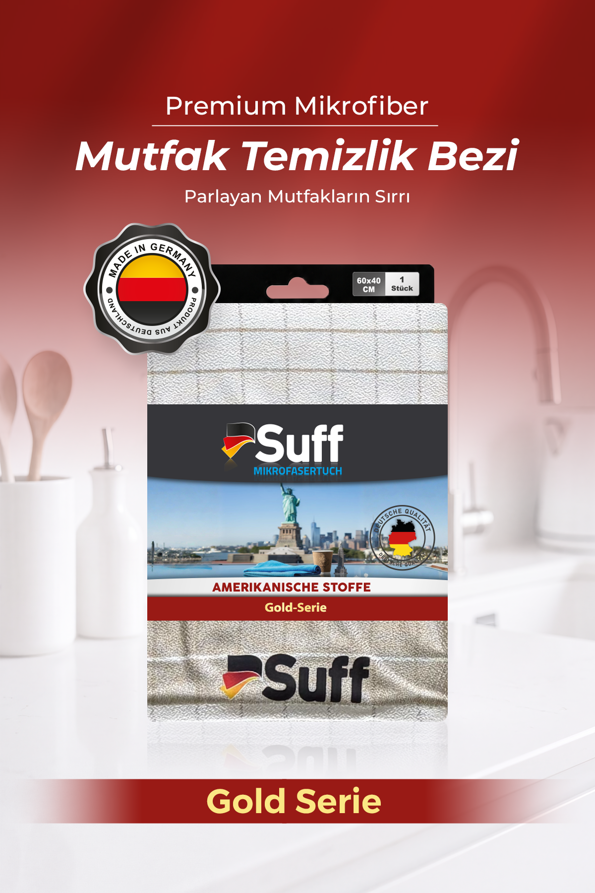 Suff Gold Mikrofiber Mutfak Bezi 60x40 cm