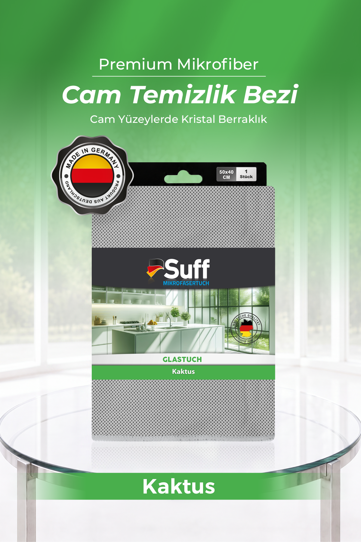 Suff Kaktus Cam Bezi Overlok Kesim 50x40 