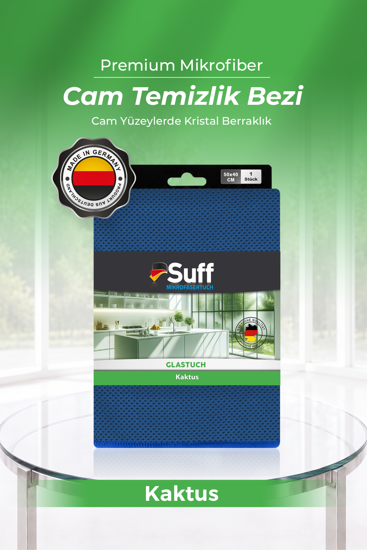 Suff Kaktus Cam Bezi Overlok Kesim 50x40 