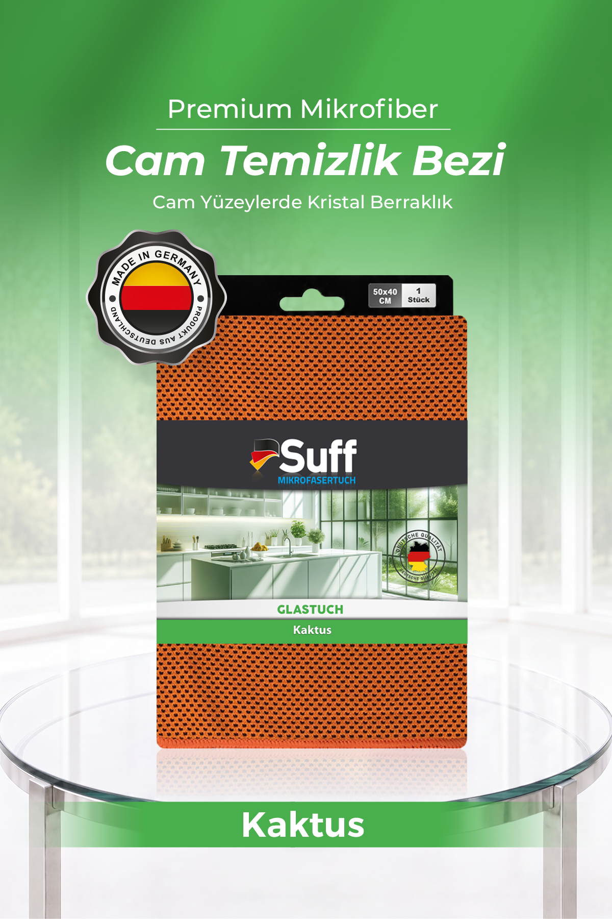 Suff Kaktus Cam Bezi Overlok Kesim 50x40 