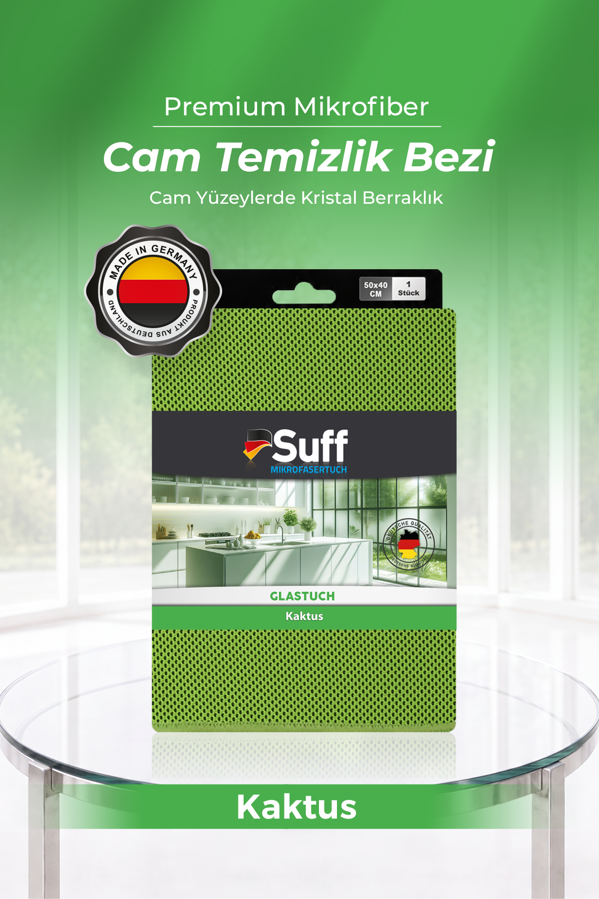 Suff Kaktus Cam Bezi Overlok Kesim 50x40 