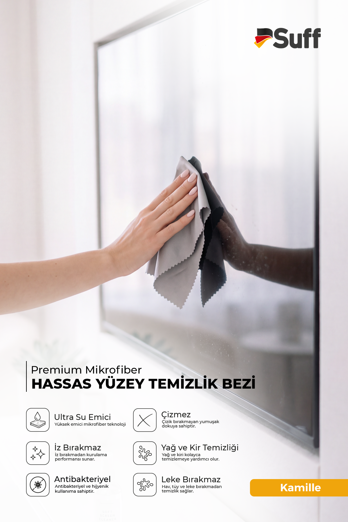 Suff Kamille Cam Temizlik Bezi 50x40 