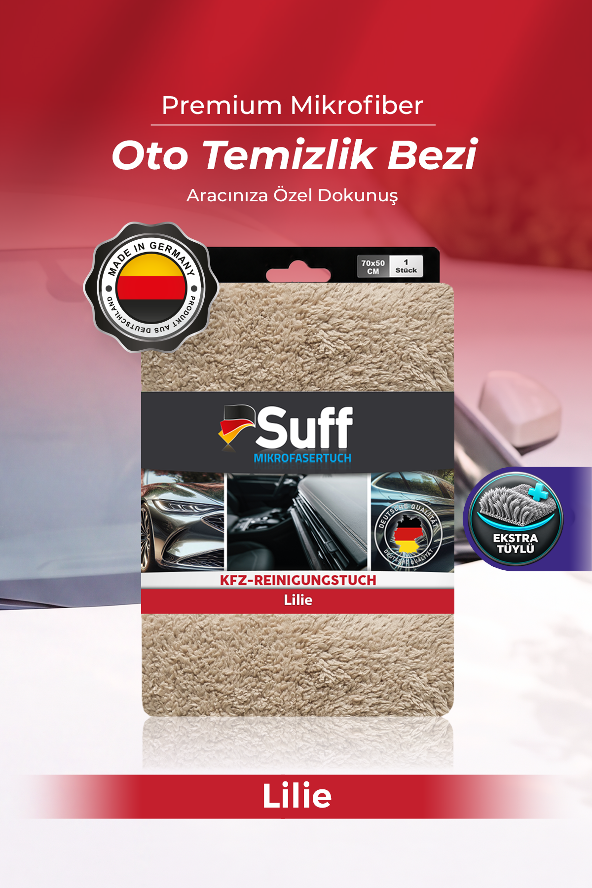 Suff Lilie Oto Temizlik Bezi 70x50 