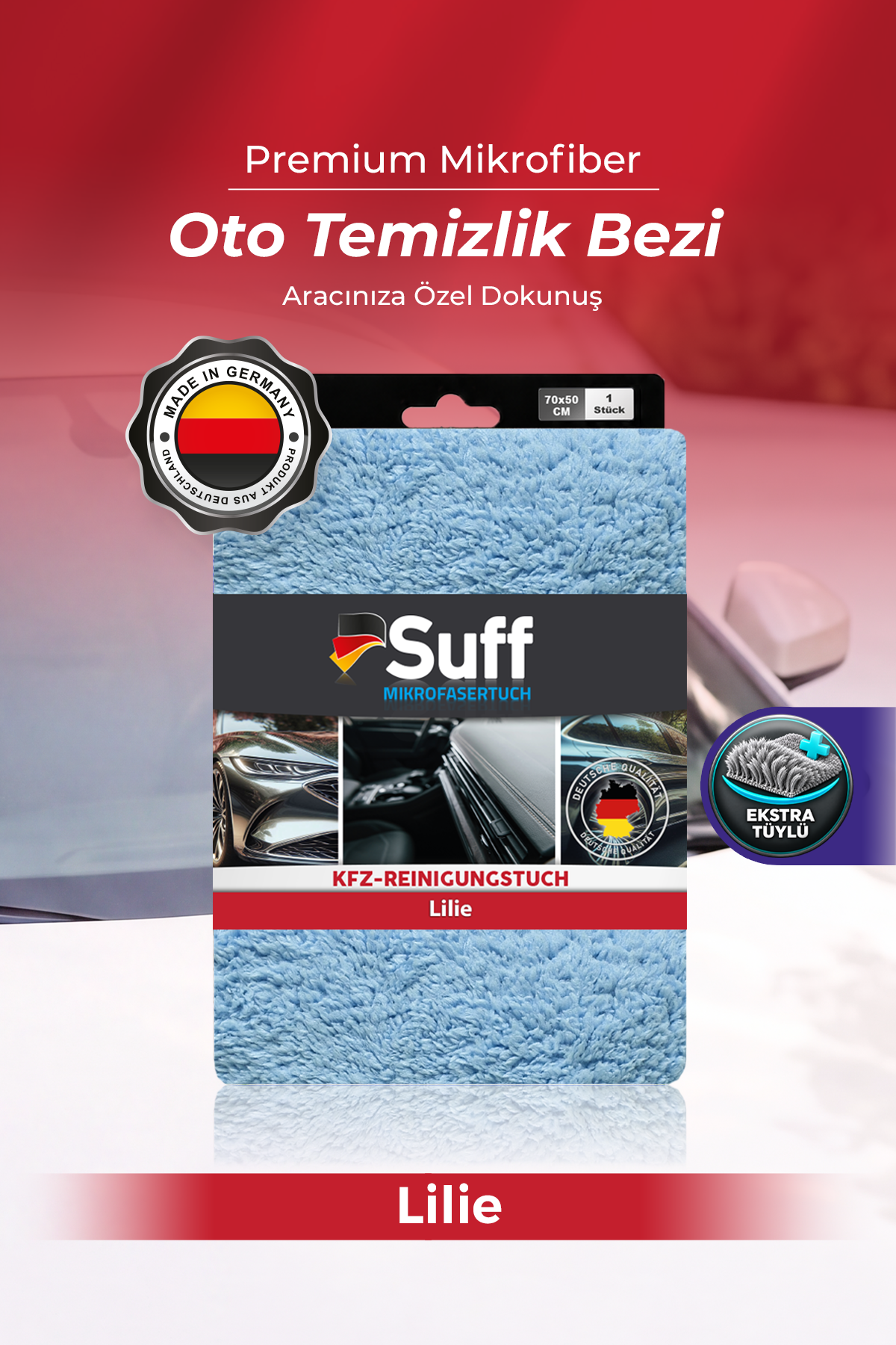 Suff Lilie Oto Temizlik Bezi 70x50 