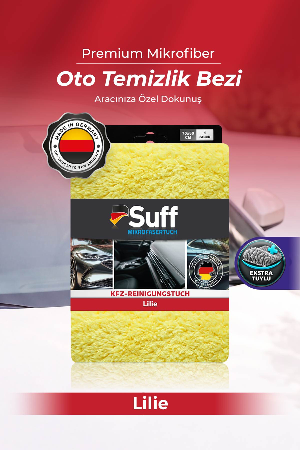 Suff Lilie Oto Temizlik Bezi 70x50 