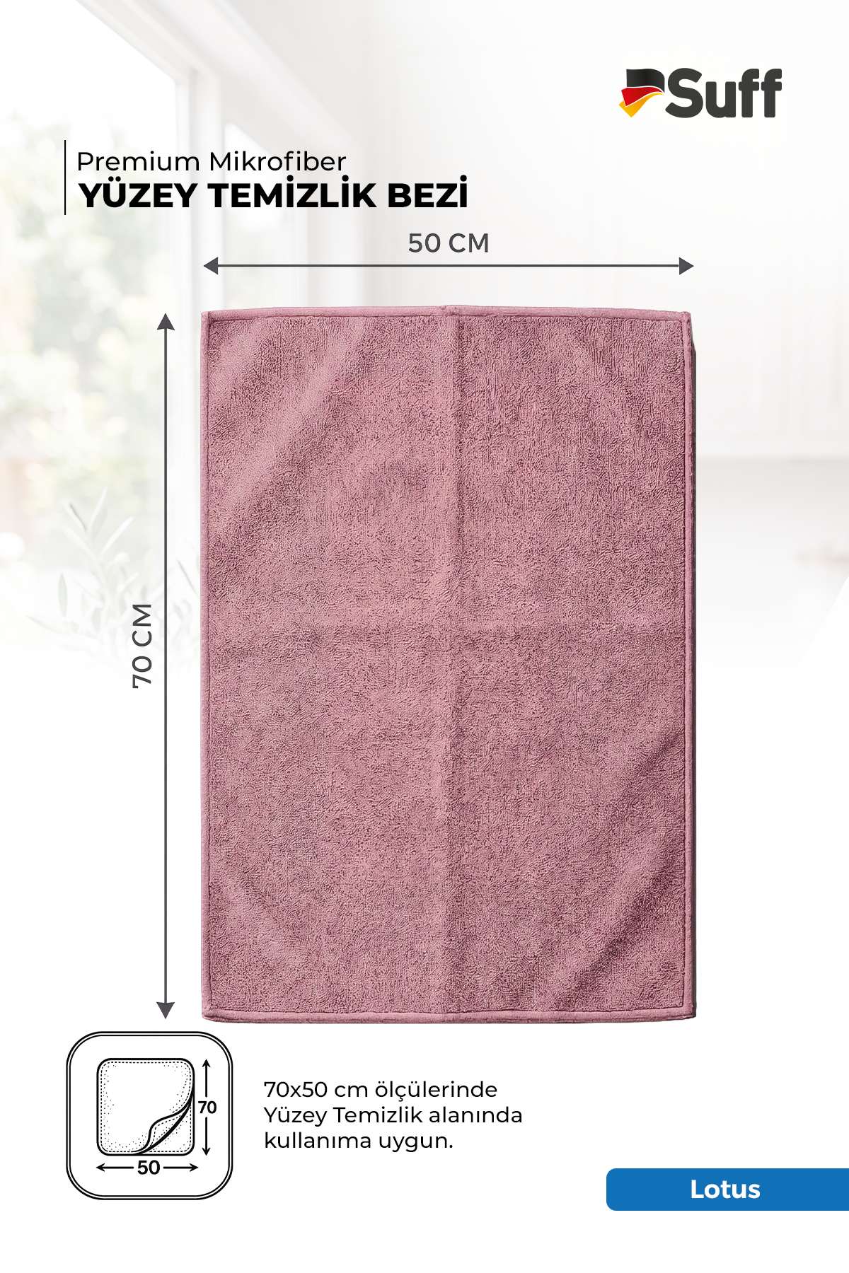 Suff Lotus Yüzey Temizlik Bezi  70x50 