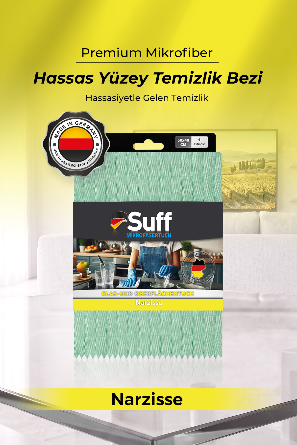 Suff Narzisse Hassas Yüzey Bezi 50x40