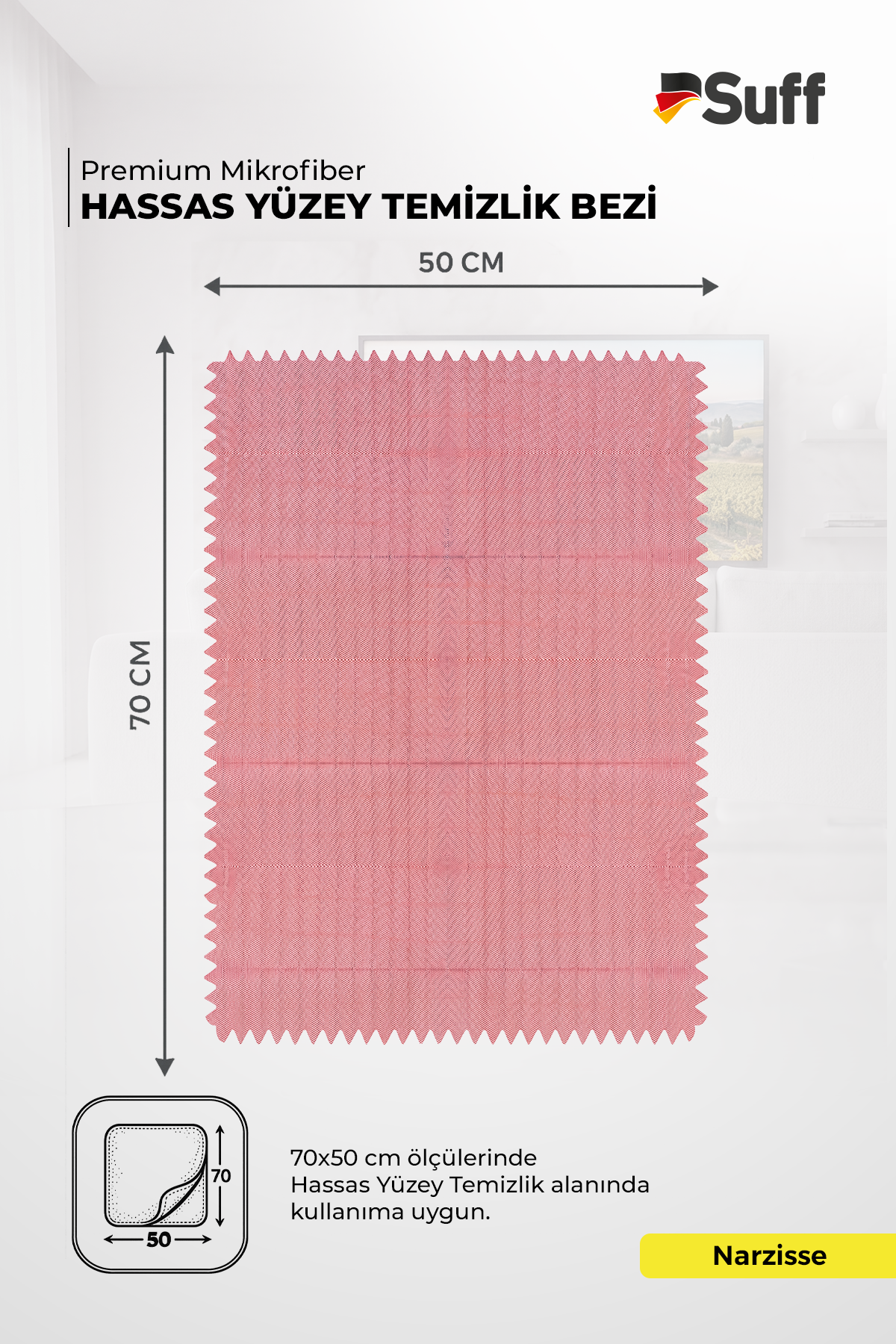Suff Narzisse Hassas Yüzey Bezi     70x50 