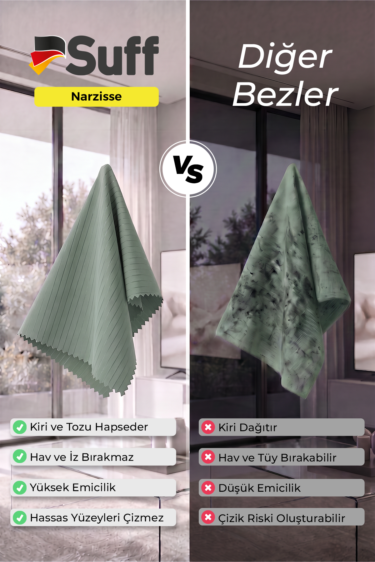 Suff Narzisse Hassas Yüzey Bezi     70x50 