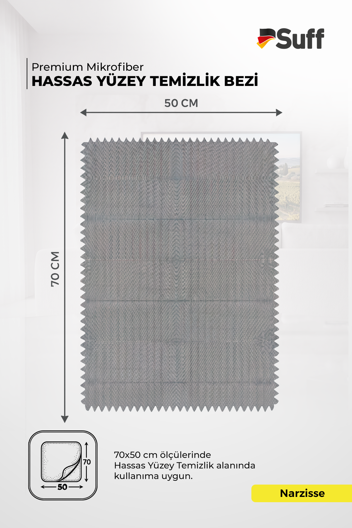 Suff Narzisse Hassas Yüzey Bezi     70x50 