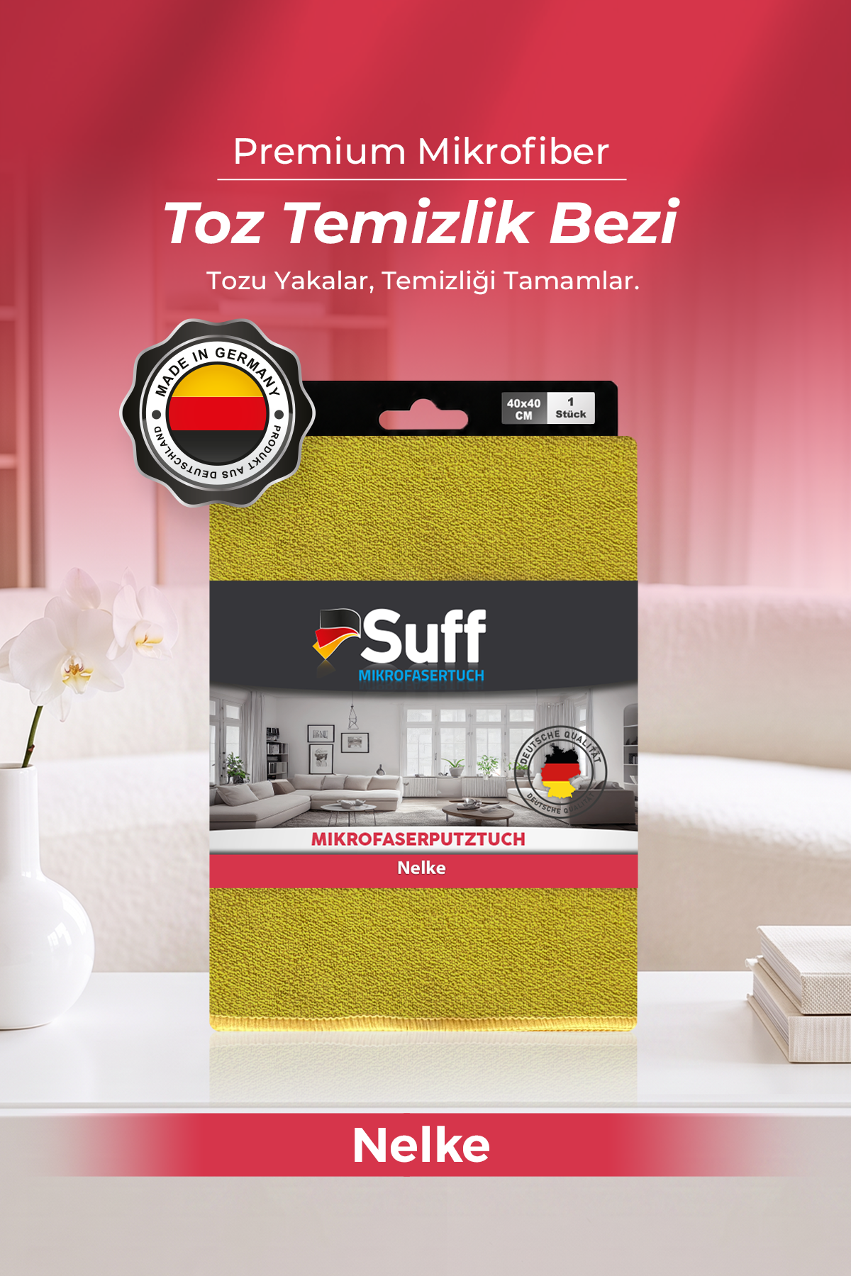 Suff Nelke Genel Temizlik Bezi  40x40 