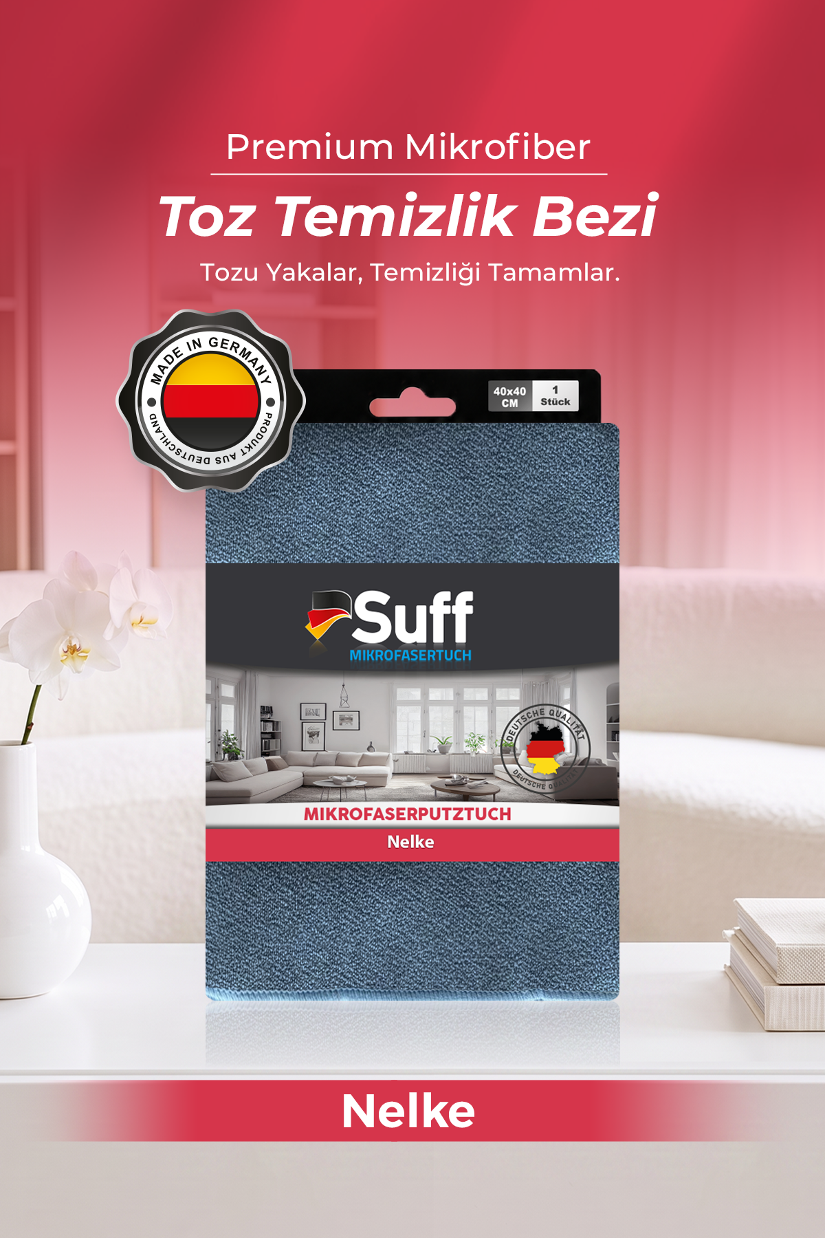 Suff Nelke Genel Temizlik Bezi  40x40 