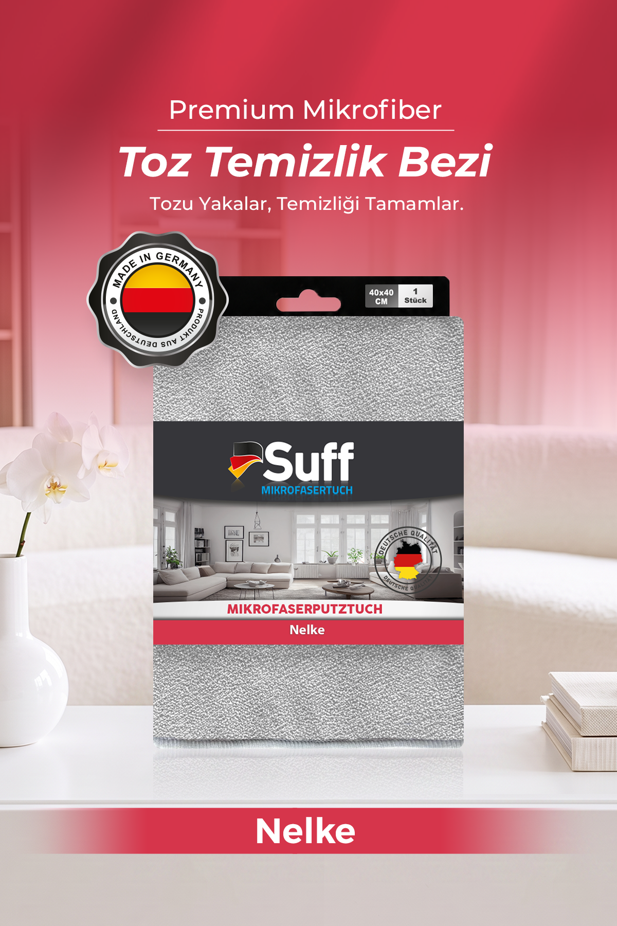 Suff Nelke Genel Temizlik Bezi  40x40 
