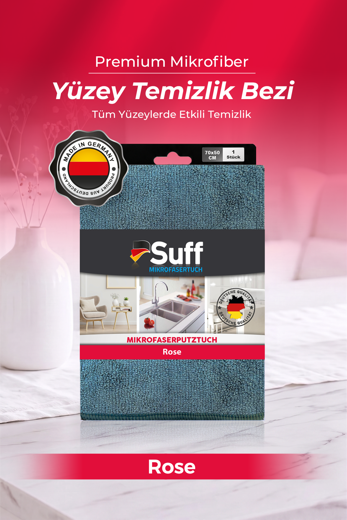 Suff Rose Yüzey Bezi  70x50