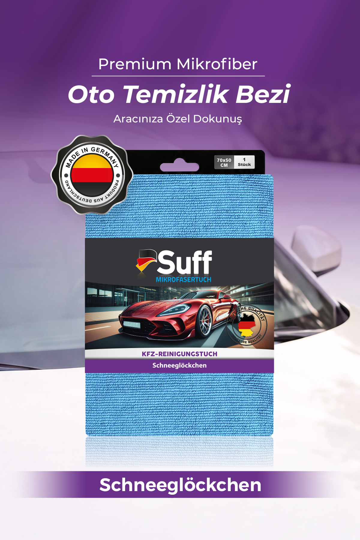 Suff Schneeglöckchen Araç Temizlik Bezi 70x50