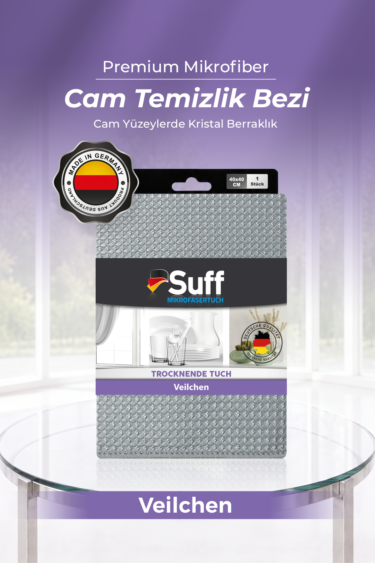 Suff Veilchen Kurulama Bezi     40x40 