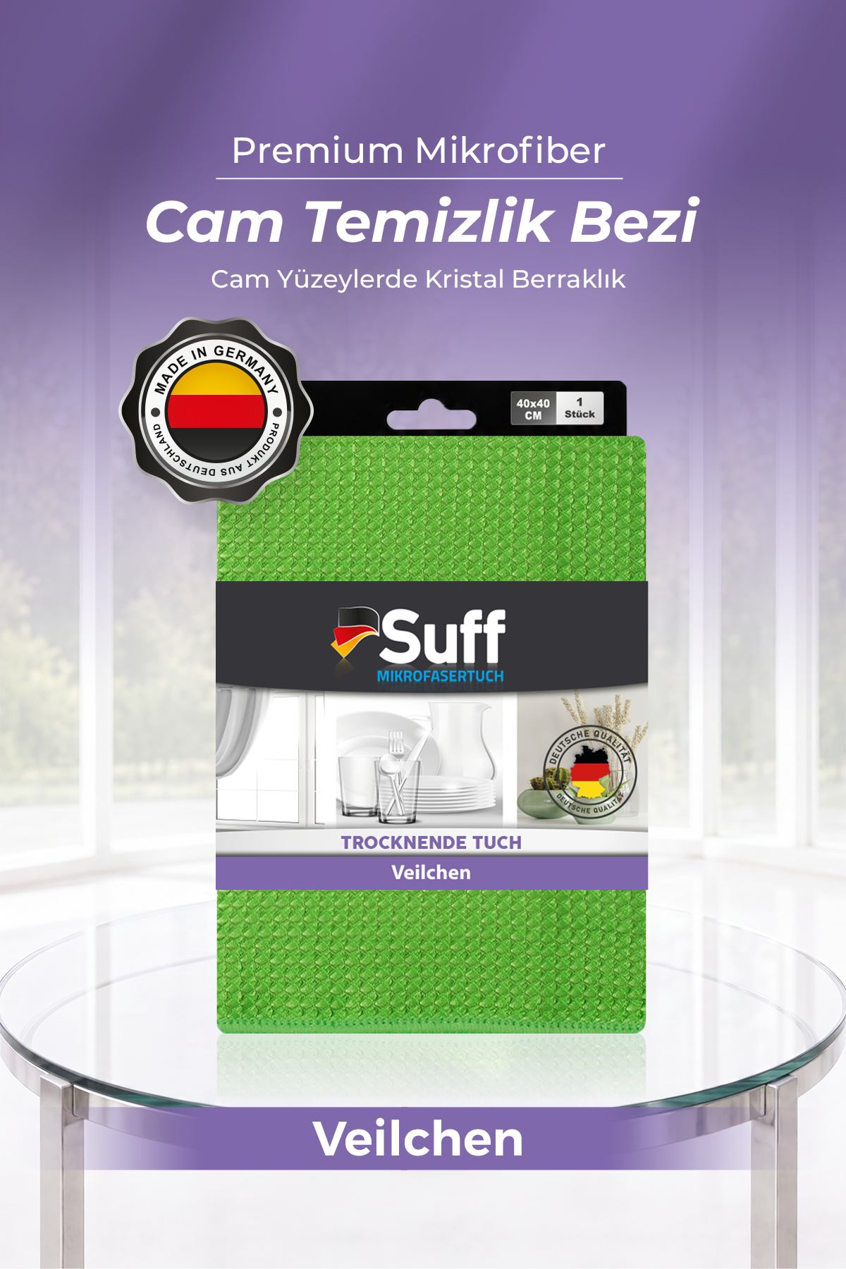 Suff Veilchen Kurulama Bezi     40x40 