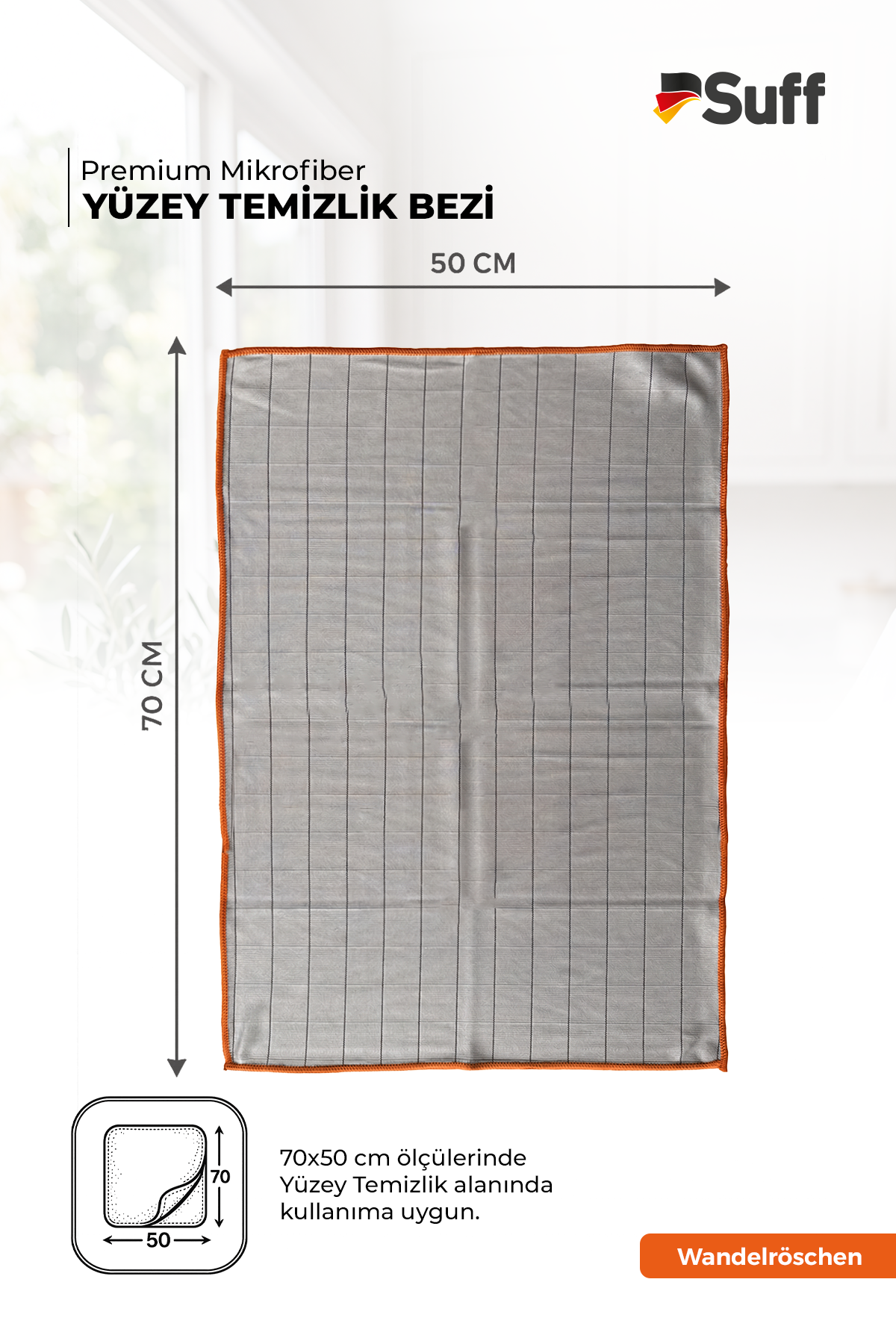 Suff Wandelröschen Yüzey Temizlik Bezi 70x50
