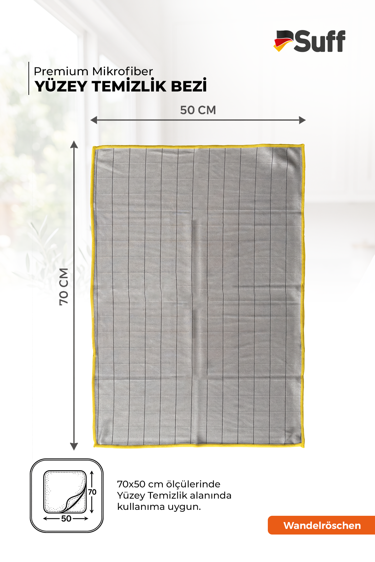 Suff Wandelröschen Yüzey Temizlik Bezi 70x50