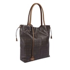 Abelard Kahve Kadın Monogram El Çantası