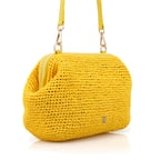 Abram Sarı Kadın Clutch Omuz Çantası