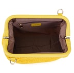 Abram Sarı Kadın Clutch Omuz Çantası