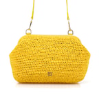 Abram Sarı Kadın Clutch Omuz Çantası