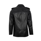 Abriana Siyah Kadın Deri Biker Ceket