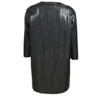 Abrianna Kadın Panelli Anatomik Uzun Deri Ceket