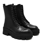 Abril Siyah Kadın Deri Bot