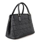 Absola Siyah Kadın Monogram Kapitone Deri Omuz Çantası