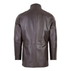 Adahy Kahve Erkek Deri Mont