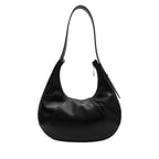 Aden Siyah Kadın Zincir Detaylı Deri Omuz Çantası