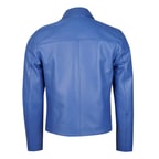 Adoerte Mavi Erkek Deri Mont