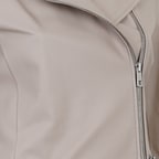 Adrina Krem Kadın Deri Trençkot