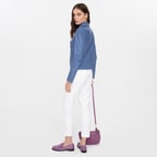 Adsilla Mavi Kadın Deri Ceket