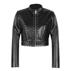 Ady Siyah Kadın Deri Ceket