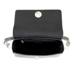 Afrooz Siyah Kadın Kroko Baskılı Deri Omuz Çantası