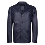 Ahanu Antrasit Erkek Deri Blazer Ceket