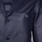 Ahanu Antrasit Erkek Deri Blazer Ceket