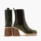 Aida Haki Kadın Topuklu Deri Bot